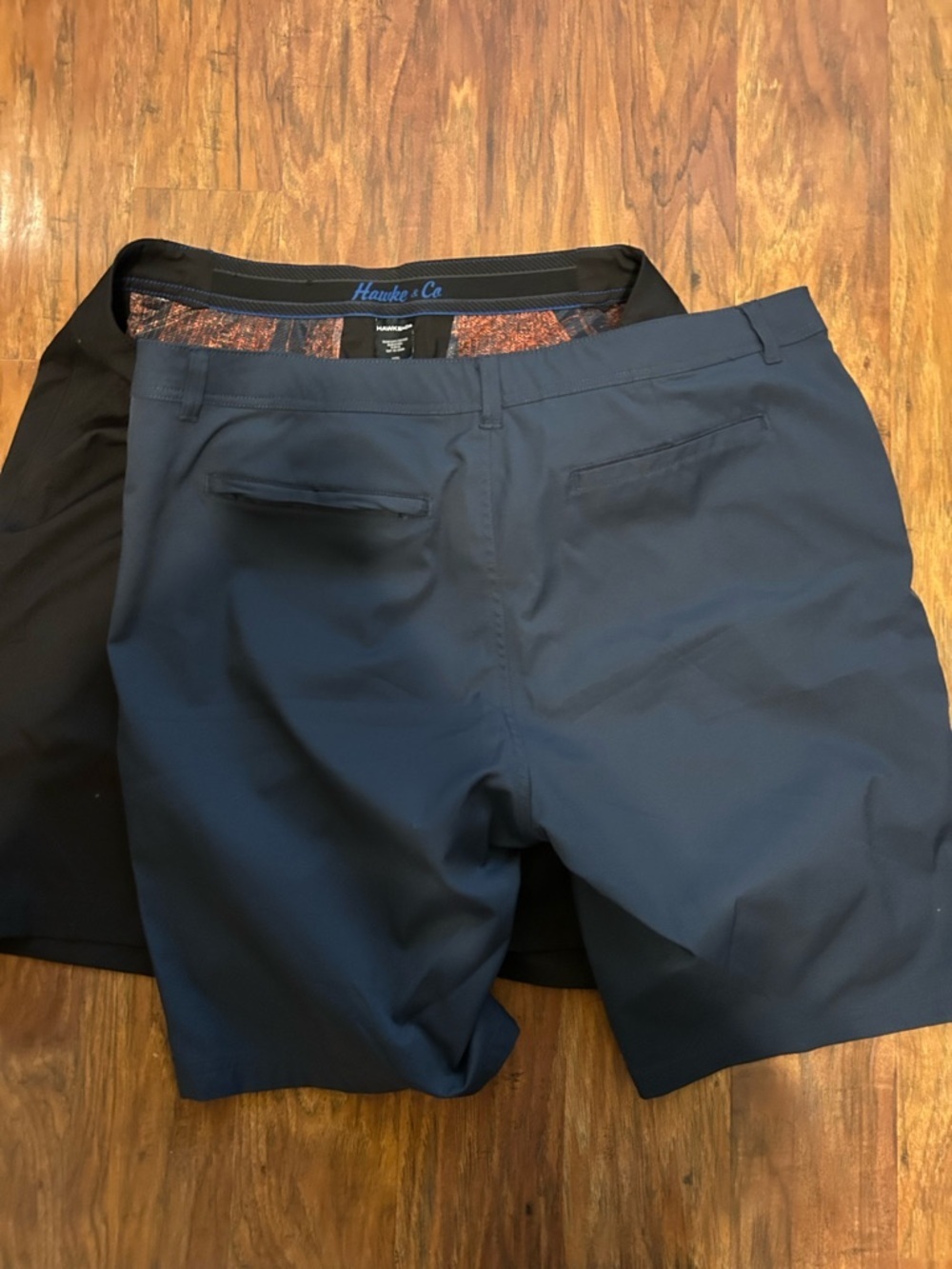 Bundle of Two Pairs of Mens Shorts Size 42 Black & Navy Blue Stretch Hiking - Picture 9 of 10